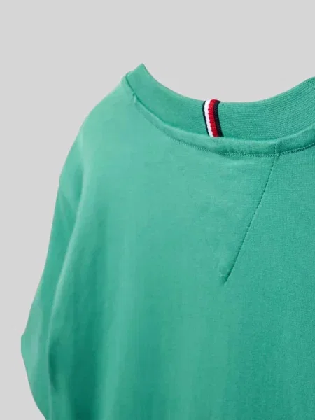 T-shirt o kroju regular fit z czystej bawełny Tommy Hilfiger Teens zielona
