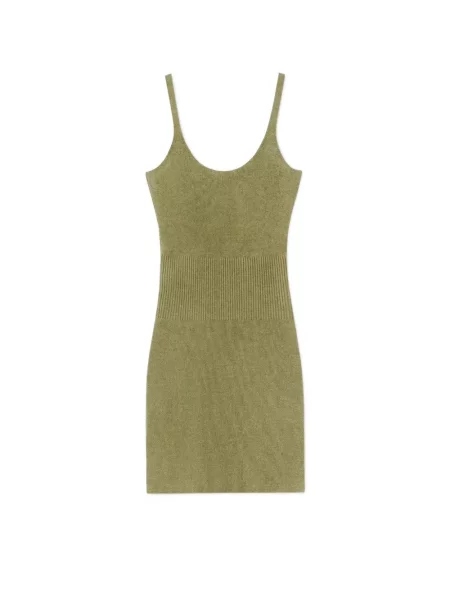 Rochie mini Nanushka tricotate verde