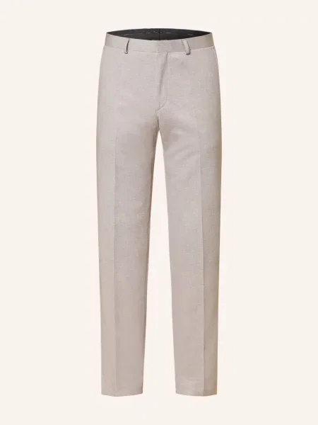 Roy Robson Spodnie Garniturowe Slim Fit beige beżowe