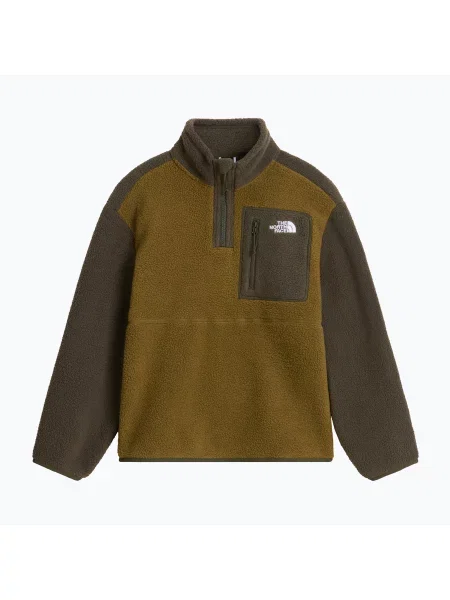 Gyerek polár pulóver The North Face Yumiori Zip caraway seed/ne. Méret: barna