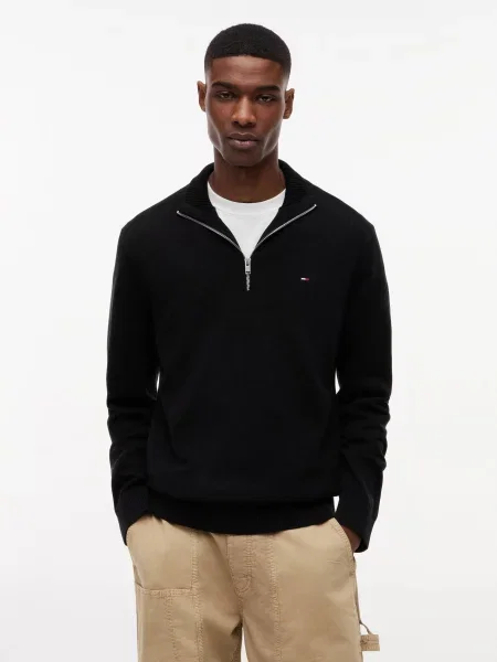 Tommy Jeans Pulover negru