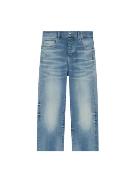 Jeansy straight leg Armani Exchange niebieskie