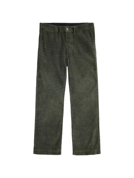Pantaloni Ralph Lauren Rrl de catifea cord verde