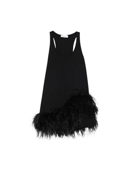 Mały mały top The Attico garniturowy czarny