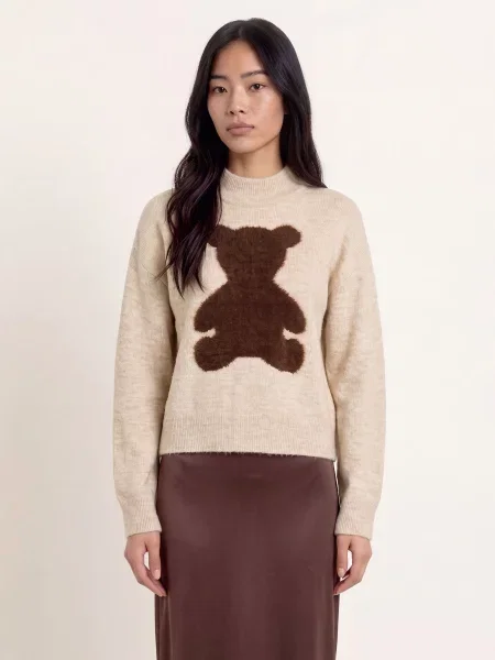Miss Lagotte Sweter beige beżowy