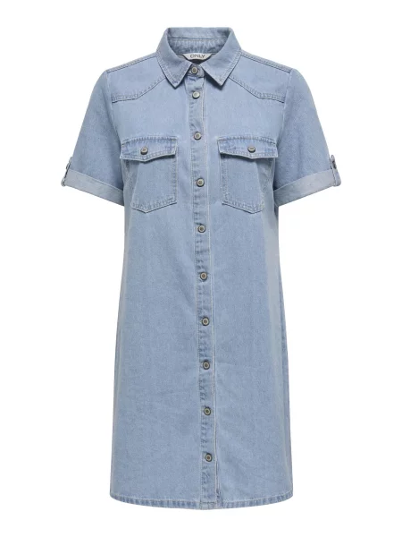 ONLY Dolga srajca ONLLISA svetlo modra