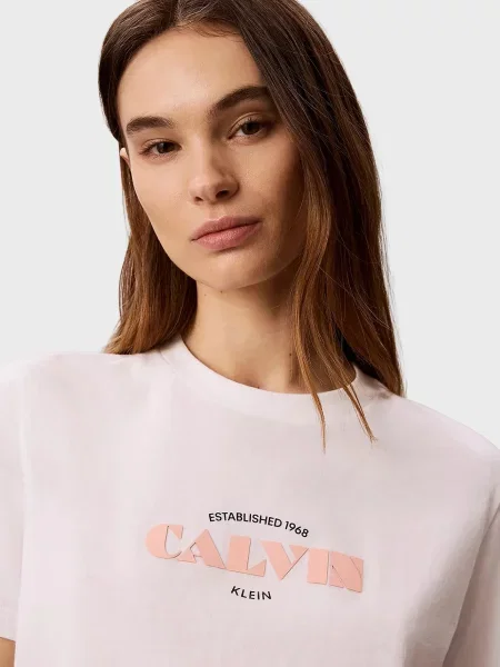 Класична футболка Calvin Klein Jeans біла