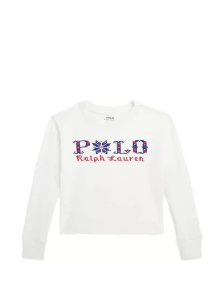 Koszulka polo dziecięca Polo Ralph Lauren biała
