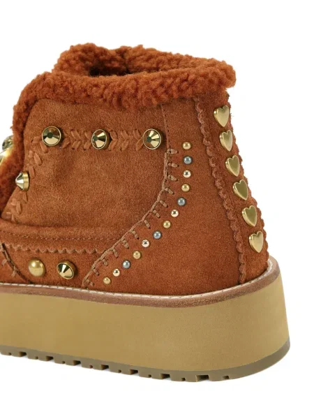 Botine Kurt Geiger London cu tepi maro