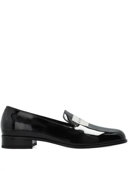 Kožené lakované loafers Givenchy černé