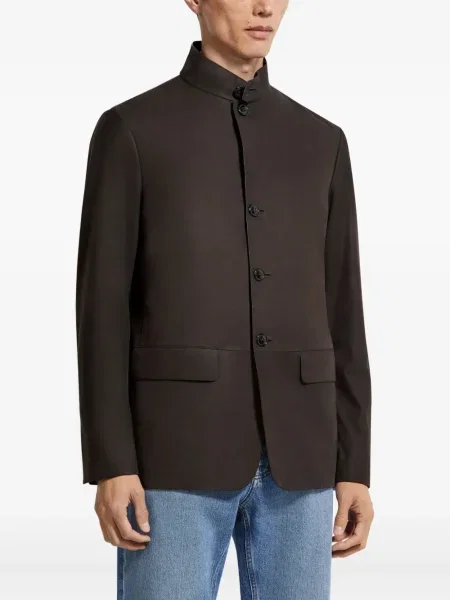 Geanta de piele Zegna maro