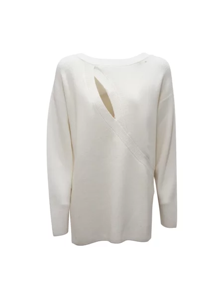 Sweter Elisabetta Franchi biały