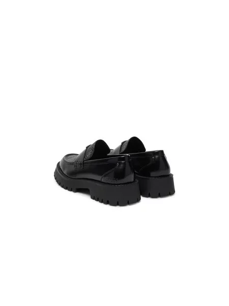 Kožené mokasíny Guess GORIZIA III čierna