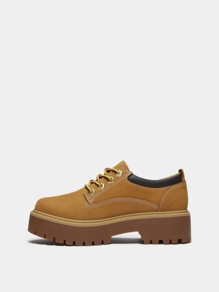 Туфли Timberland из нубука желтые