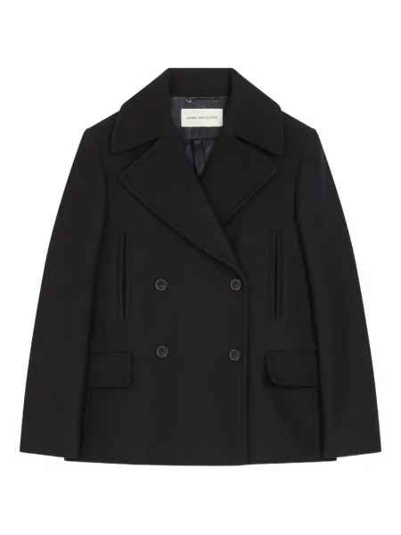 Geacă Dries Van Noten de lână negru