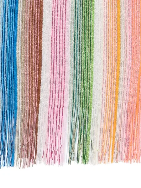 Fular Missoni cu dungi albastru