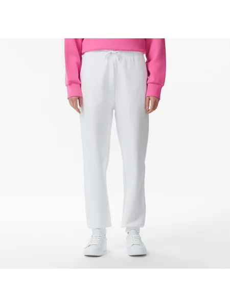 Lacoste Dwustronne Spodnie Dresowe Z Jerseyu białe