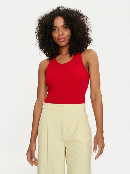 Pieces Топ Anibi Regular Fit червоний