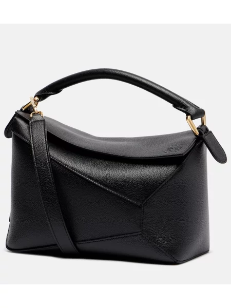 Top Loewe din piele negru