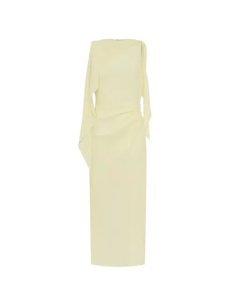 Rochie maxi Anna Quan drapată galben