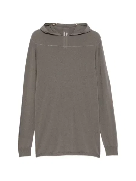 Hanorac cu glugă Rick Owens tricotate gri