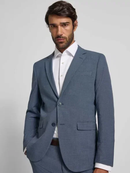 Garnitur o kroju slim fit z dodatkiem model ‘LIAM’ Selected Homme granatowy
