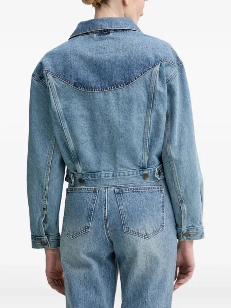 Blugi evazați Levi's® din piele de căprioară albastru