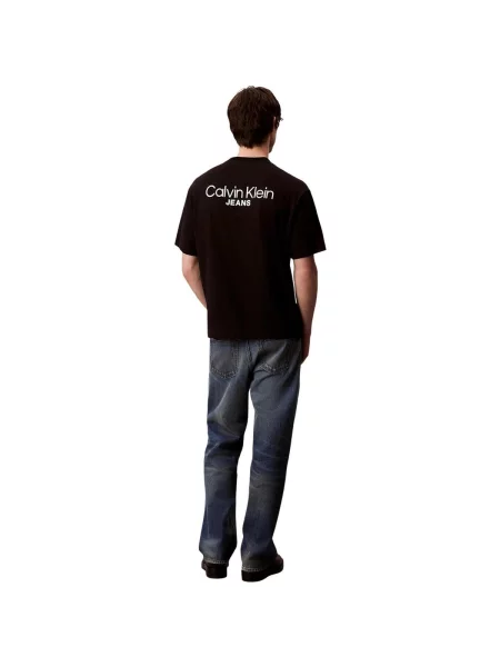 Calvin Klein Jeans Tričko / bílá černá