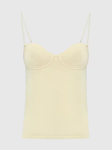 Топ з кашеміру Lisa Yang жовтий