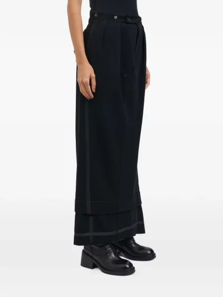Spódnica maxi Marc Le Bihan z rozcieciem czarna