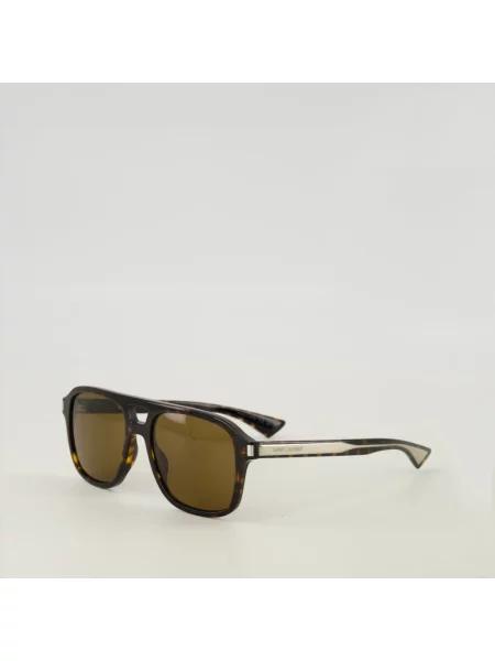 Okulary przeciwsłoneczne Saint Laurent brązowe