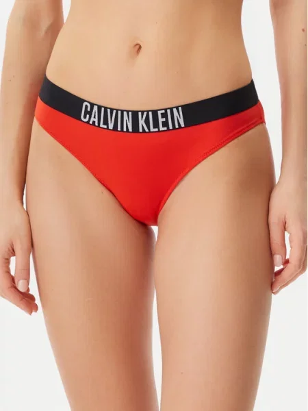 Maudymosi kostiumėlis Calvin Klein Swimwear raudona