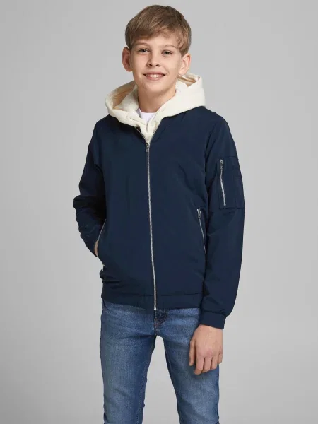 Jack & Jones Junior Geacă de primăvară-toamnă JJERush bleumarin