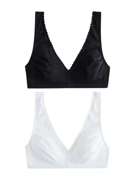 Next Sutien negru alb