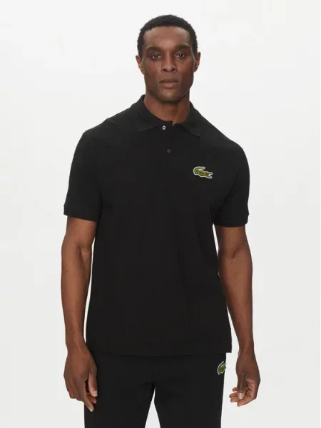 Lacoste Поло Regular Fit чорний