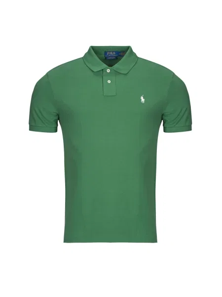 Polo majica Polo Ralph Lauren s kratkimi rokavi z mrežo zelena