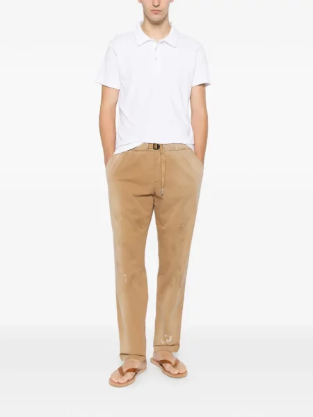 Scurt tricou polo Anonym Apparel alb