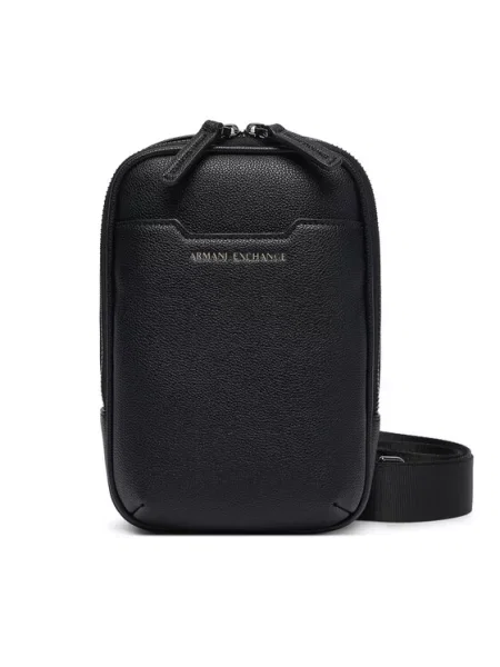 Torba za okrog pasu Armani Exchange iz umetnega usnja črna