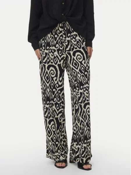 Vero Moda Spodnie materiałowe Friga Wide Leg beżowy
