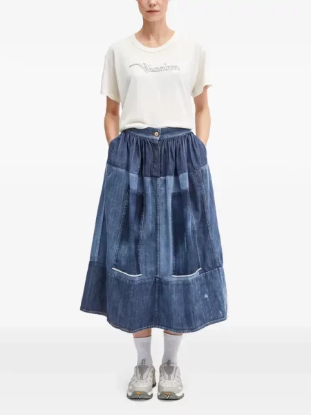 Fustă din denim Visvim albastru