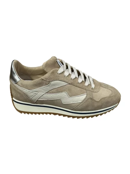 Sneakersy Via Vai skórzane beżowe