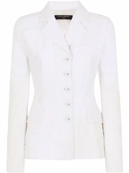 Sacou Dolce & Gabbana din dantelă alb