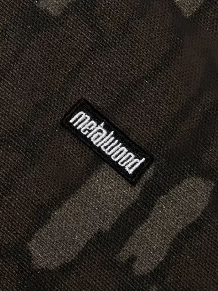 Raštuotas džemperis su gobtuvu Metalwood Studio ruda