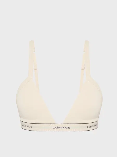 Без підкладки бюстгальтер Calvin Klein бежевий