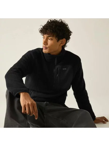 Bluza polarowa Frankie Borg Half Zip czarna