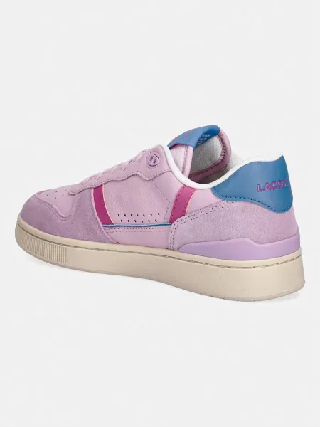 Lacoste T-CLIP SET sneakersy skórzane różowe