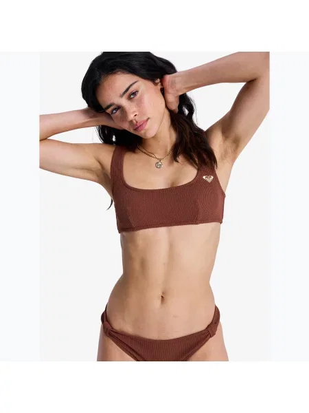 Top de costum de baie ROXY Sunshine Bralette cappuccino