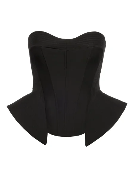 Bluzka V:pm Atelier z baskinką czarna