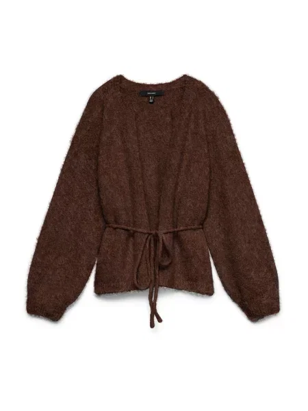 VERO MODA Geacă tricotată VMBerry ciocolatiu