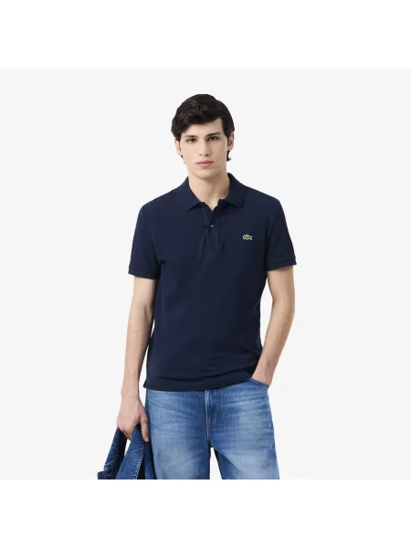 Lacoste Koszulka Polo Slim Fit Z Piki granatowa